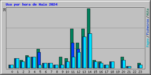 Uso por hora de Maio 2024